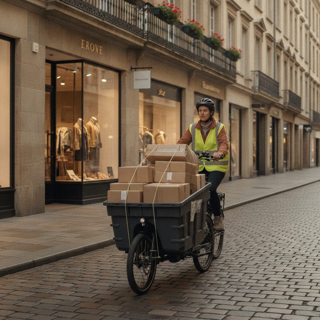 Le vélo-cargo à l'assaut des derniers mètres